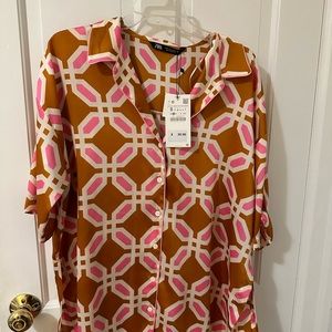 Zara Pajama shirt